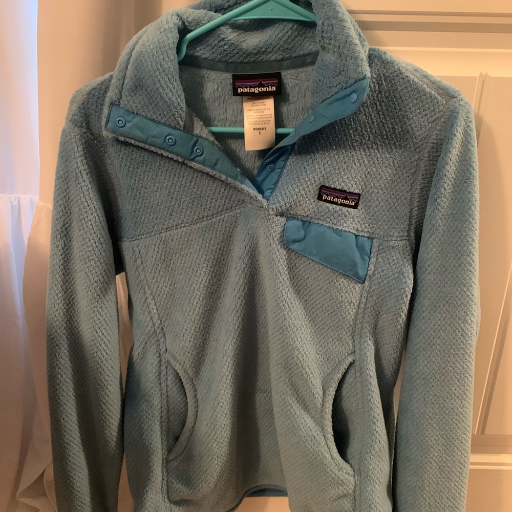 Patagonia Women’s Re-Tool Snap T Fleece Pullover in Snipper Blue